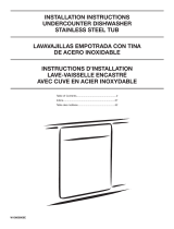 Whirlpool WDT750SAHW Installation guide