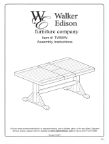 Walker Edison Furniture Company HDW60WBL Operating instructions