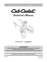 Cub Cadet LS 27 CCHP User guide