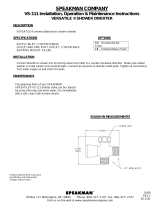 Speakman VS-111-BN Installation guide