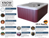 QCA Spas MODEL 1 BD Dimensions Guide