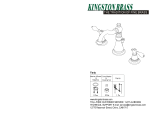 Kingston Brass HFSC4688DX Installation guide
