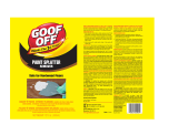Goof Off FG900 User manual