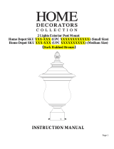 Home Decorators Collection 23435 Operating instructions