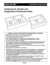 Elkay ELUHF2520 Installation guide