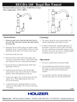 HOUZER REGBA-160-AC Installation guide