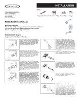 Pioneer Faucets 4MT110T-MB Installation guide