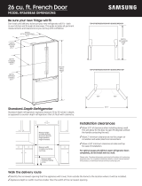 Samsung RF261BEAESR Dimensions Guide