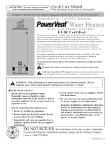 Rheem PowerVent Commercial Gas Water Heater User guide