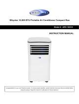 Whynter 10,000 BTU Portable Air Conditioner [ARC-102CS] User manual