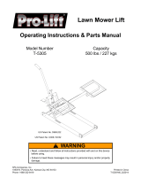 Pro-Lift T-5305 Installation guide