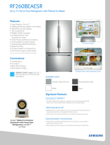 Samsung RF260BEAESG User manual