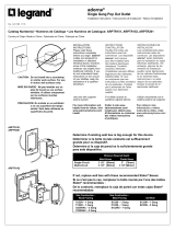 Legrand ARPTR201GG2 Installation guide