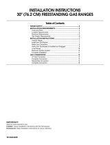 Amana AGR4230BAW Installation guide