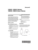 Honeywell Home V8043E1012 Operating instructions