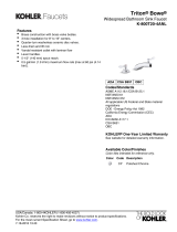 Kohler K-800T20-4ANL-CP Installation guide