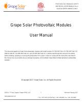 Grape Solar GS-M60-300-US10 User manual