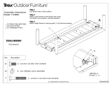 Trex Outdoor Furniture TX3810-11TH Operating instructions