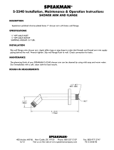 Speakman S-2540-MB Installation guide