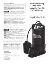 Glentronics Basement Watchdog SP-33T User manual