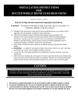 Cool Attic CX1801HUB Operating instructions