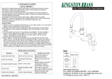 Kingston Brass HAE96T1 Installation guide