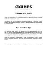 Gaines Manufacturing WM-1 User manual