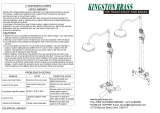 Kingston Brass HCCK6172 Installation guide
