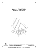Walker Edison Furniture Company HDWACKDWW Operating instructions