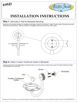 Allied Brass 426D-UNL Installation guide