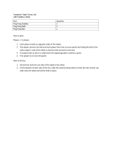 Trademark Innovations ANYWHR-TENNIS Operating instructions