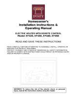 Dynasty Fireplaces EF43D-FGF User manual