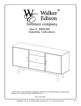 Walker Edison Furniture Company HD60CMCAC Operating instructions