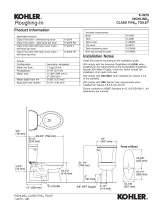 Kohler K-4199-G9 Installation guide