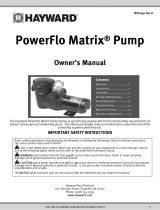 Hayward W3SP1592 Owner's manual