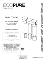 ECOPURE ECOWPF Operating instructions