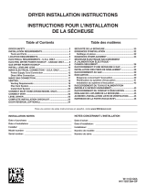 Whirlpool WED560LHW Installation guide