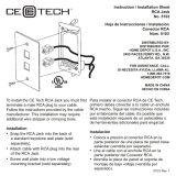 CE TECH 5103-WH-BK/RD Installation guide