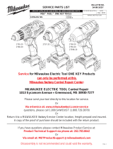 Milwaukee 2857-22 User manual