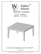 Walker Edison Furniture Company HDW60SQCNO Operating instructions