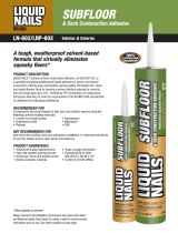 Liquid Nails LNP-602 User manual