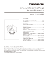 Panasonic FV-NLF46RES Installation guide