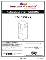 Furniture of America FGI-1868C2 Installation guide