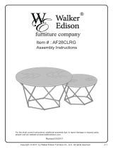 Walker Edison Furniture Company HDF28CLRGWBL Operating instructions