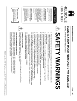 Hillsdale Furniture 2178-021 Operating instructions