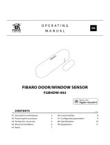 Fibaro Door/Window Sensor Owner's manual
