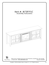 Walker Edison Furniture Company HD70FPSCDW Operating instructions