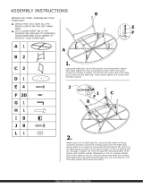 Moda Furnishings MOD-1122 Operating instructions