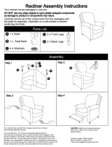 ProLounger RCL37-BRM89-PB Operating instructions