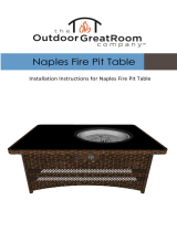 The Outdoor GreatRoom Company NAPLES-CT-B-K Installation guide